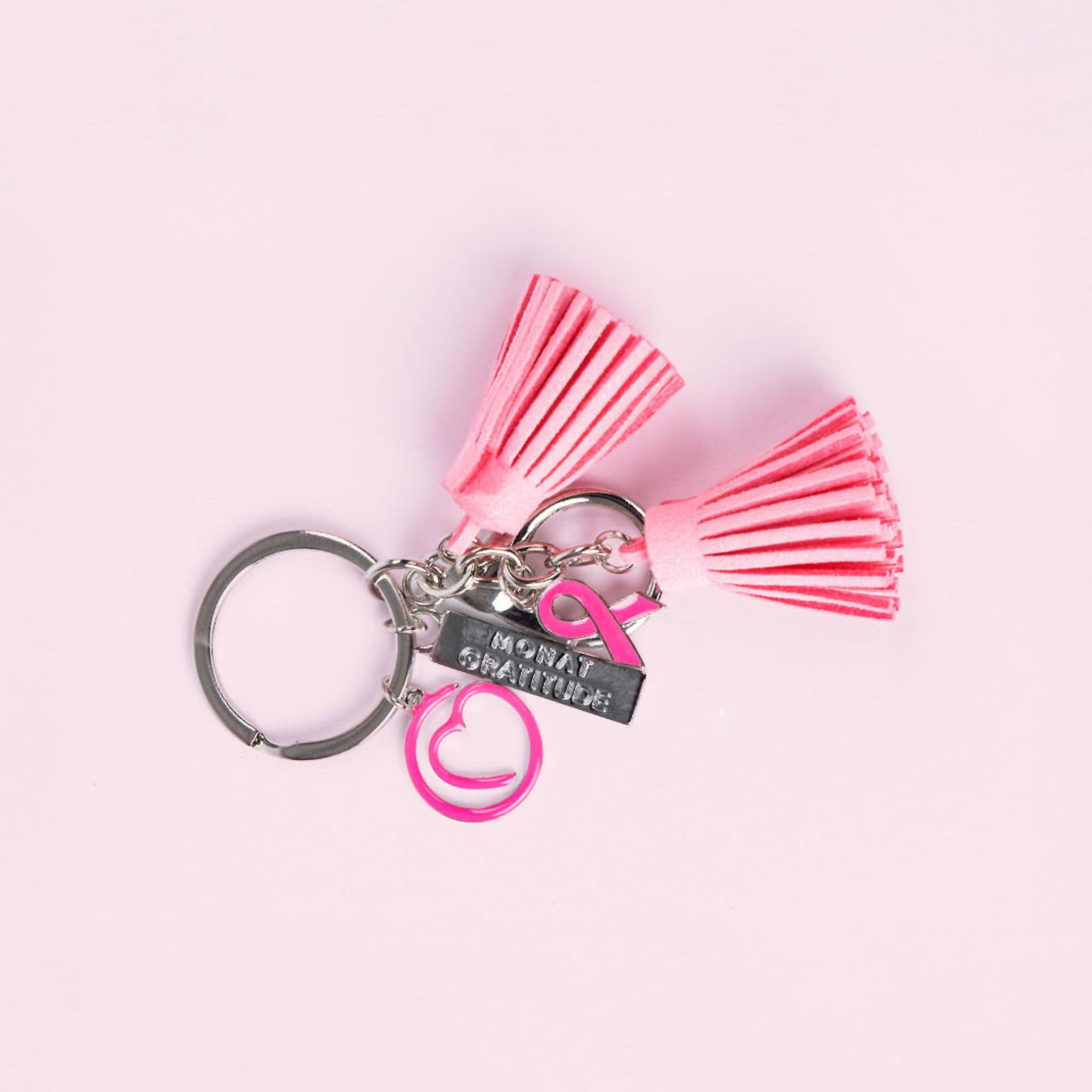 Pink keychain alone